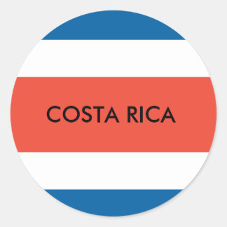 Rond Sticker du Costa Rica