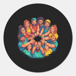 Rond Sticker du dimanche de la justice sociale