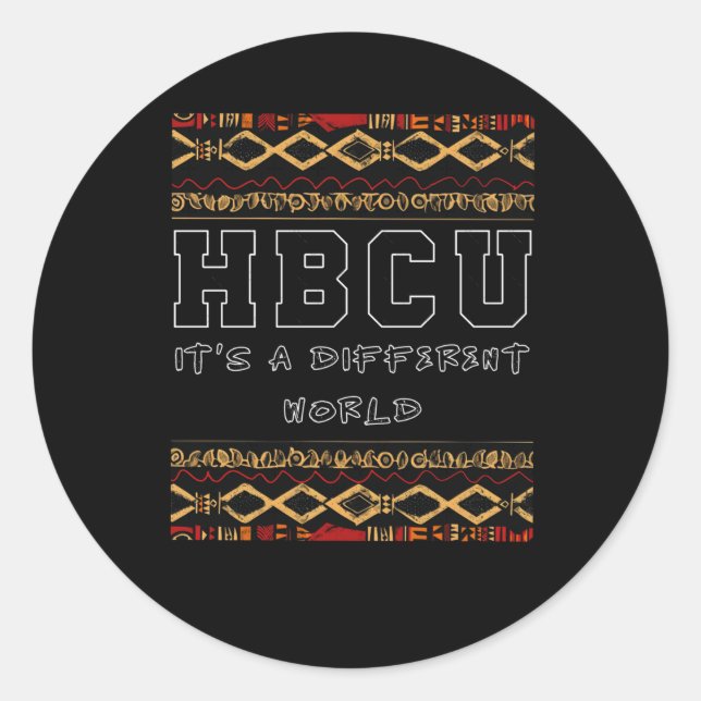 Rond Sticker du jour de sensibilisation Hbcu (Devant)