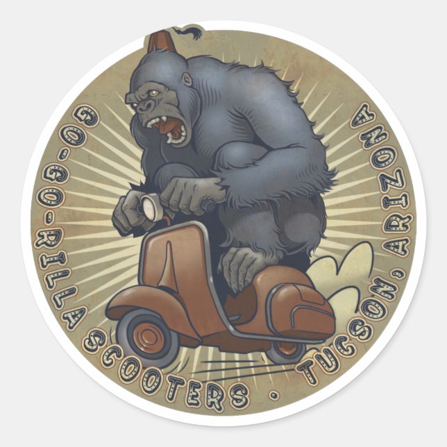 Rond Sticker du logo couleur GGR (Devant)