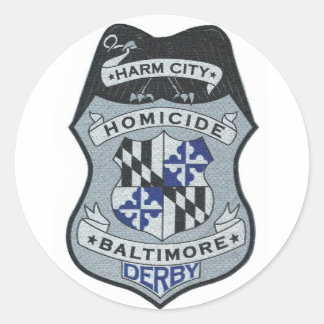 Rond Sticker du logo de Harm City Homicide
