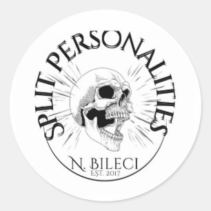 Rond Sticker du logo de la personnalité divisée