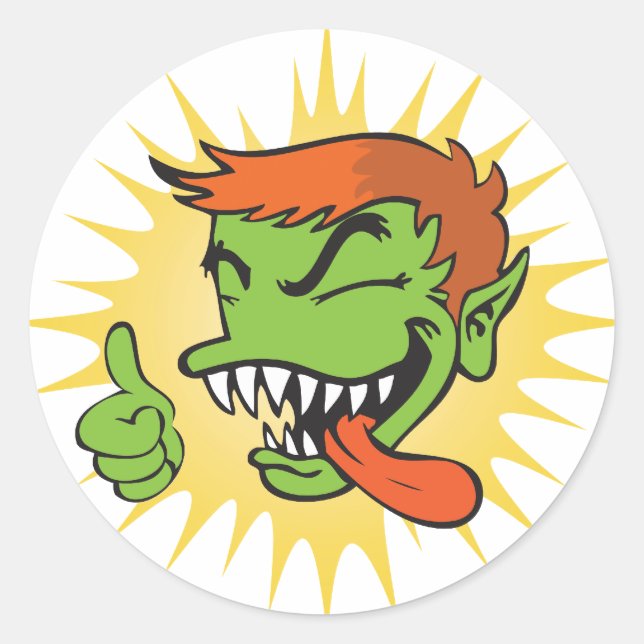 Rond Sticker du logo Gremmie - Blanc (Devant)