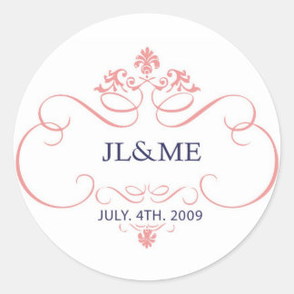 Rond Sticker du logo Jinnie et Mags