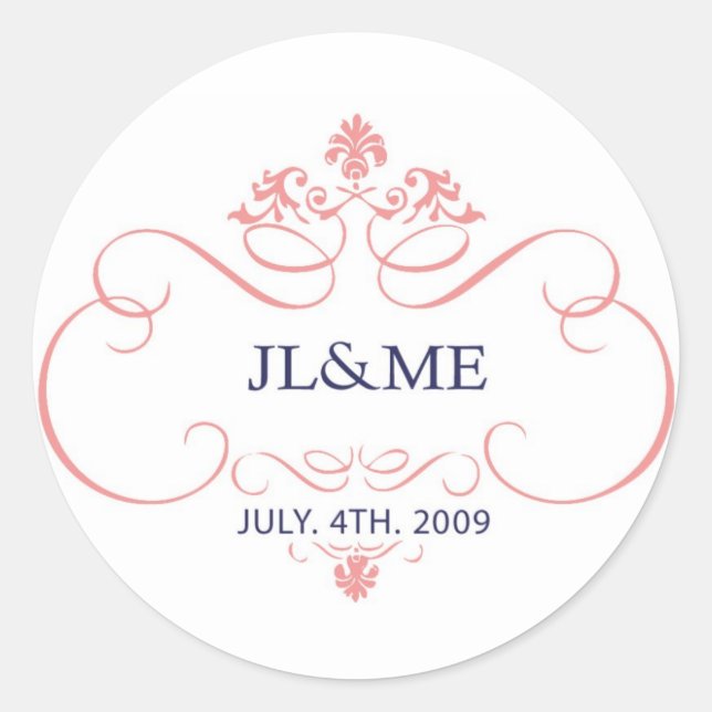 Rond Sticker du logo Jinnie et Mags (Devant)