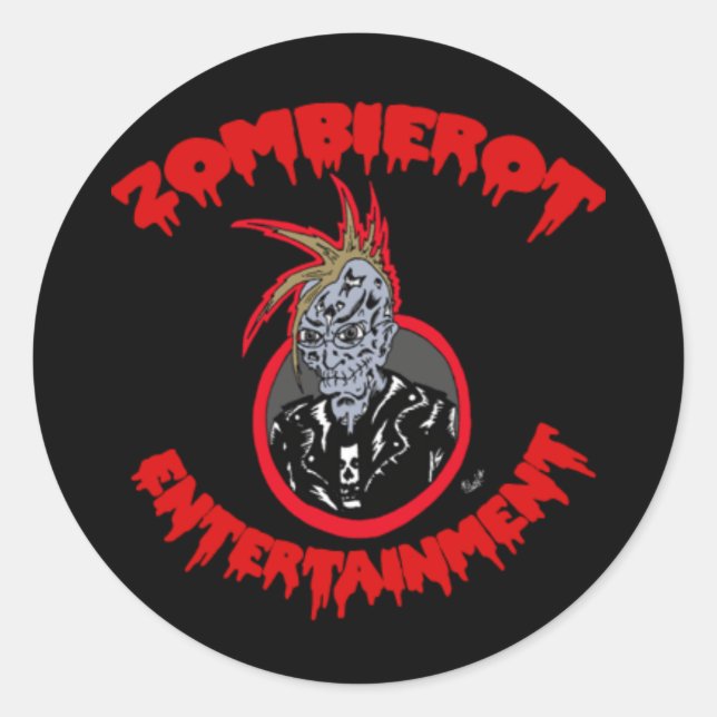 Rond Sticker du logo Zombie Xtoph (Devant)