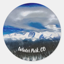 Sticker du parc d'hiver Colorado