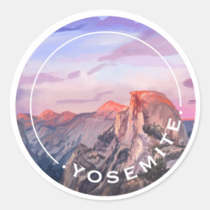Rond Sticker du parc national Yosemite