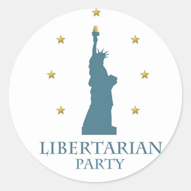 Rond Sticker du Parti Libertarien (Devant)