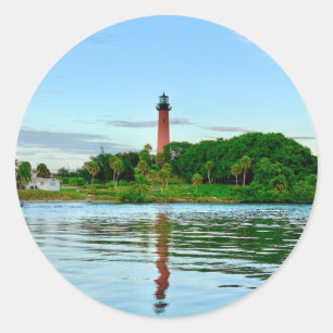 Rond Sticker du phare de Jupiter