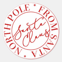 Sticker du pôle Nord du Père Noël