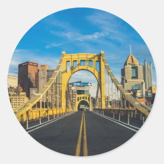 Rond Sticker du pont de Pittsburgh