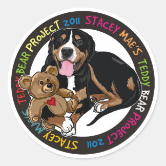 Rond Sticker du projet Teddy Bear