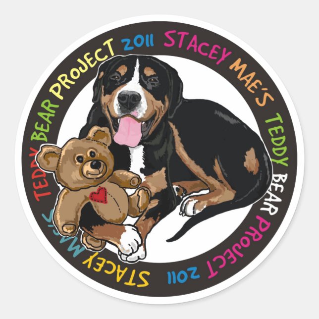 Rond Sticker du projet Teddy Bear (Devant)