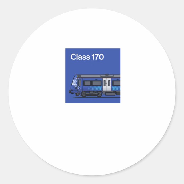 Rond Sticker du train de la marine Cl 170 Angleterre (Devant)