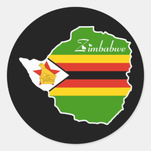 Rond Sticker du Zimbabwe
