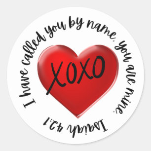 Rond Sticker Écriture (Ésaïe 42:1)