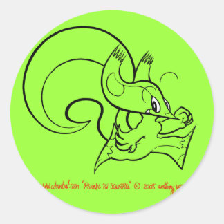 Rond Sticker écureuil Psi 2