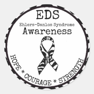 Rond Sticker EDS Zebra Hope & Strength