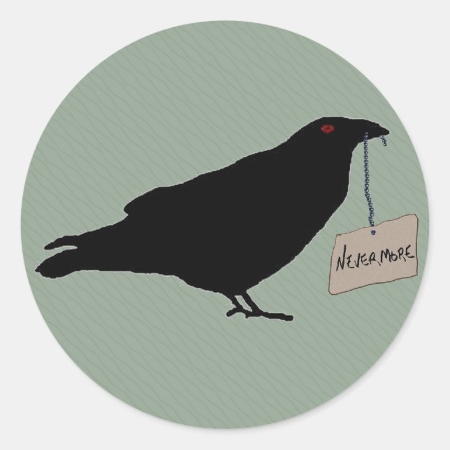 Rond Sticker Eerie Raven (Devant)