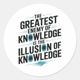 Rond Sticker Effet Dunning-kruger