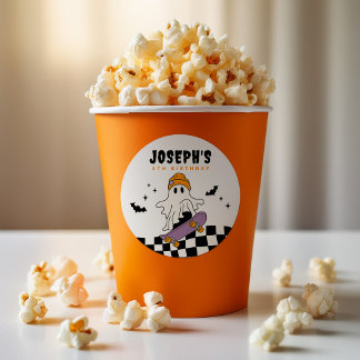 Rond Sticker Éffrayant Halloween Birthday Circle