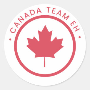 Rond Sticker Eh Équipe Canada