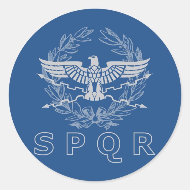Rond Sticker Emblem SPQR (Devant)