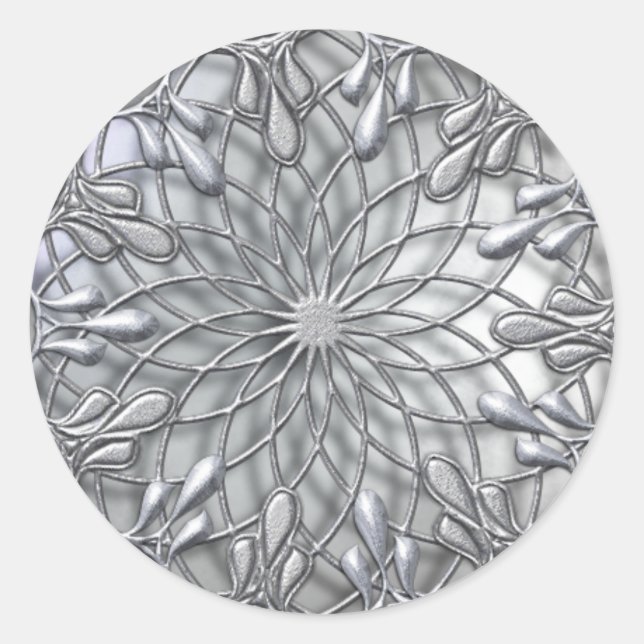 Rond Sticker en argent bijouterie (Devant)