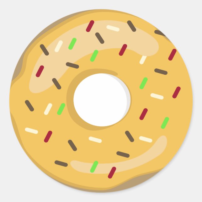 Rond Sticker en beigne jaune (Devant)