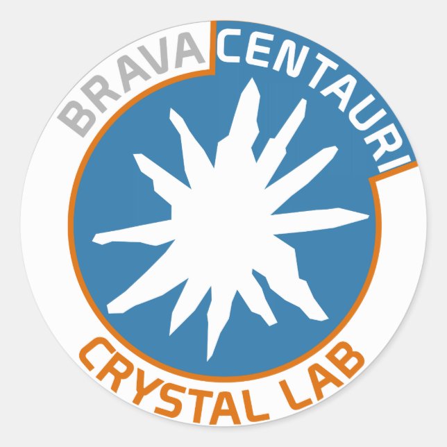 Rond Sticker en cristal de Brava Centauri (feuille de 2 (Devant)