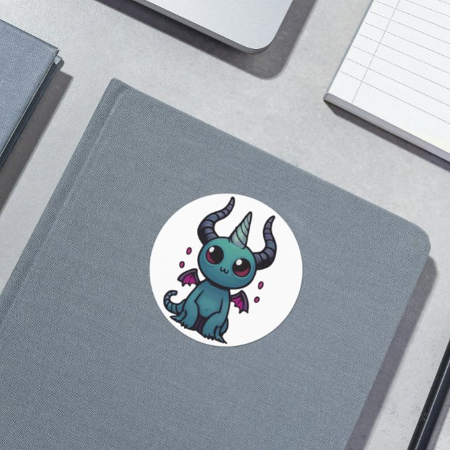 Rond Sticker en cristaux Demonic Unicorn Helhorn - mign (Créateur téléchargé)