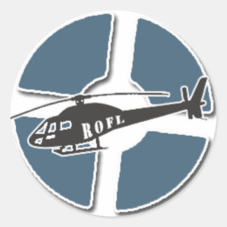 Rond Sticker en cuivre BLU RoFL
