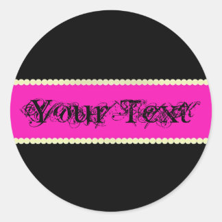 Rond Sticker en gras