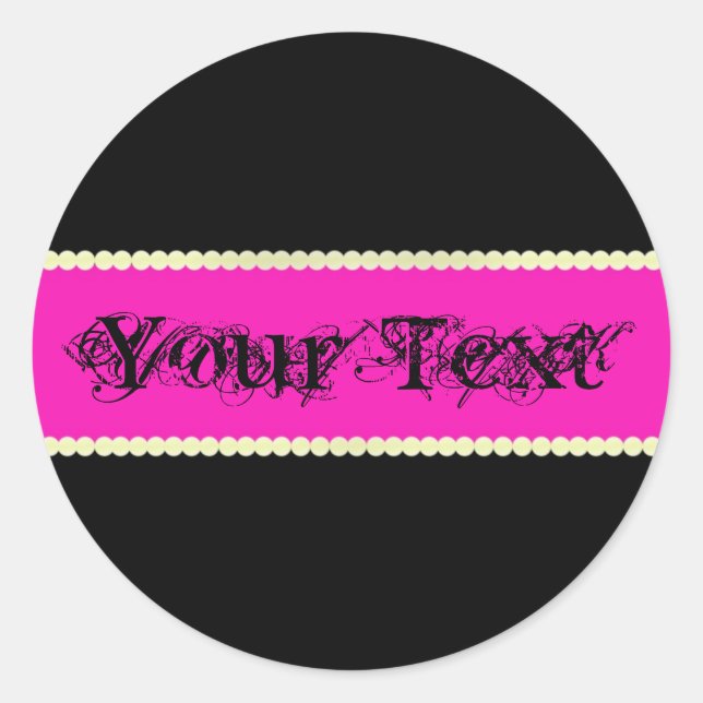 Rond Sticker en gras (Devant)