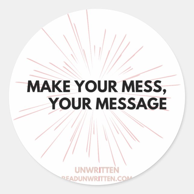 Rond Sticker en gras (Devant)