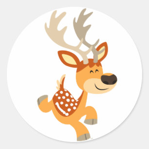 Rond Sticker en jachère en jachère de dessin mignon