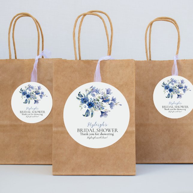 Rond Sticker en Merci à ruban bleu Dusty Calla (Créateur téléchargé)