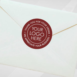 Rond Sticker en Merci Bourgogne personnalisé avec logo