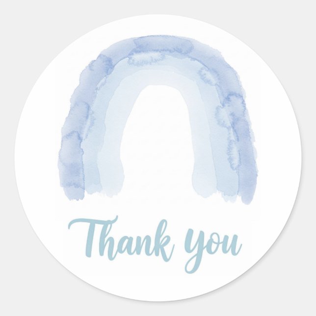 ROND STICKER EN MERCI DE RAINBOW (Devant)
