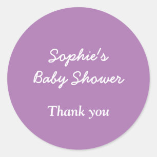 Rond Sticker en Merci doux baby shower