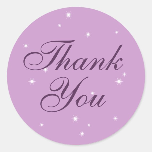 Rond Sticker en Merci Twinkle Twinkle Little Star (Devant)