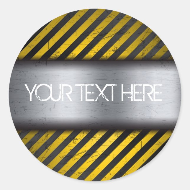 Rond Sticker en métal Grunge (Devant)