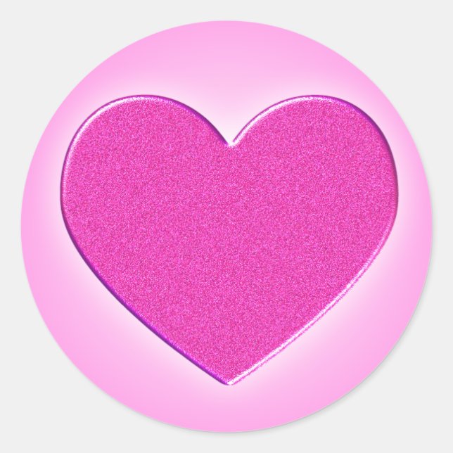 Rond Sticker en métal rose (Devant)