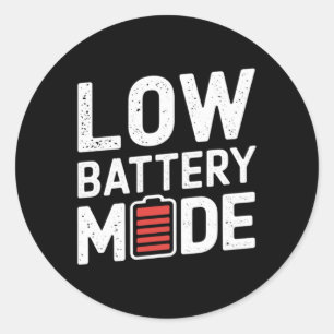 Rond Sticker en mode batterie basse