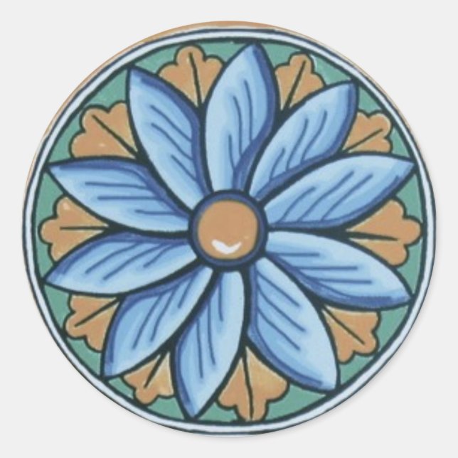 Rond Sticker en mosaïque (Devant)