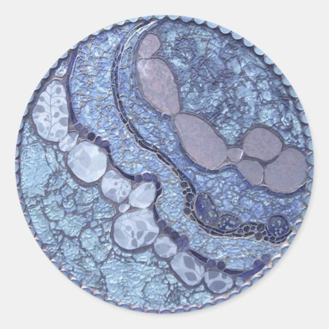 Rond Sticker en mosaïque (Devant)