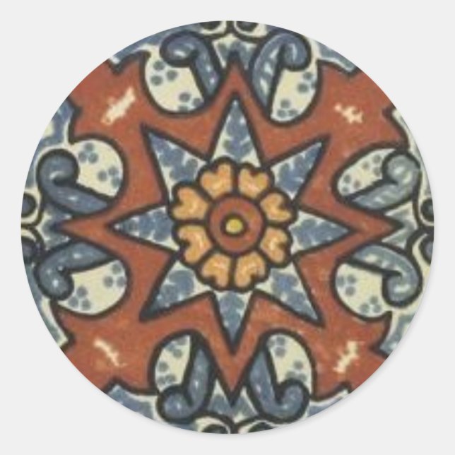Rond Sticker en mosaïque (Devant)