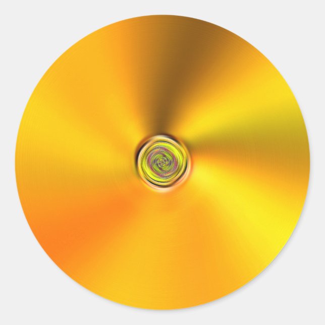 Rond Sticker en or spun (Devant)