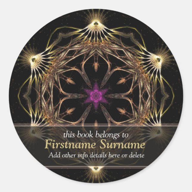 Rond Sticker en plaque d'immatriculation Avanaza Golden (Devant)